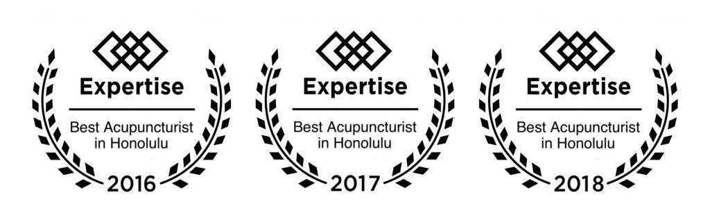 Voted #1 Acupuncturist in Honolulu By Expertise.com - 2016, 2017, 2018. 2019, 2020